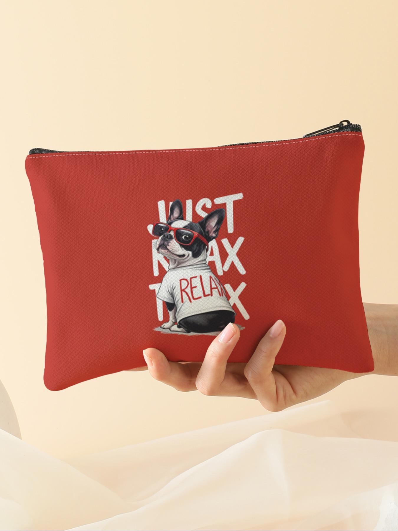 Dog Snack Bag for Travel, Organize Cosmetics and Emergency Snacks, Ideal Gift for Friends and Sisters, Fashionable Travel Storage Bag