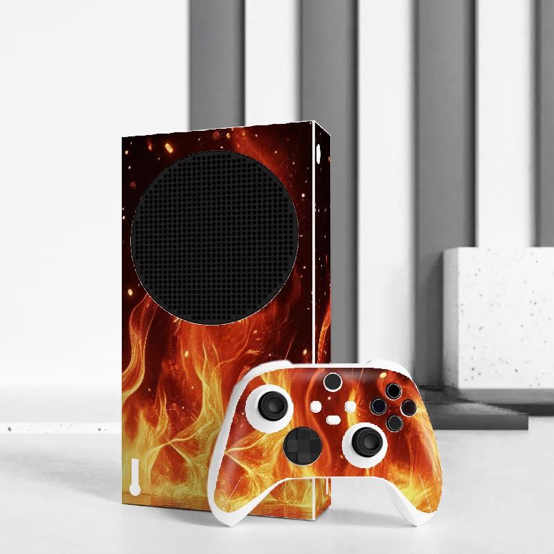 Vinyl Gaming Skin Sticker for Xbox Series S Console & Controller, Waterproof Scratch Resistant Durable, Removable No Residue Black White Art Landscape Cover