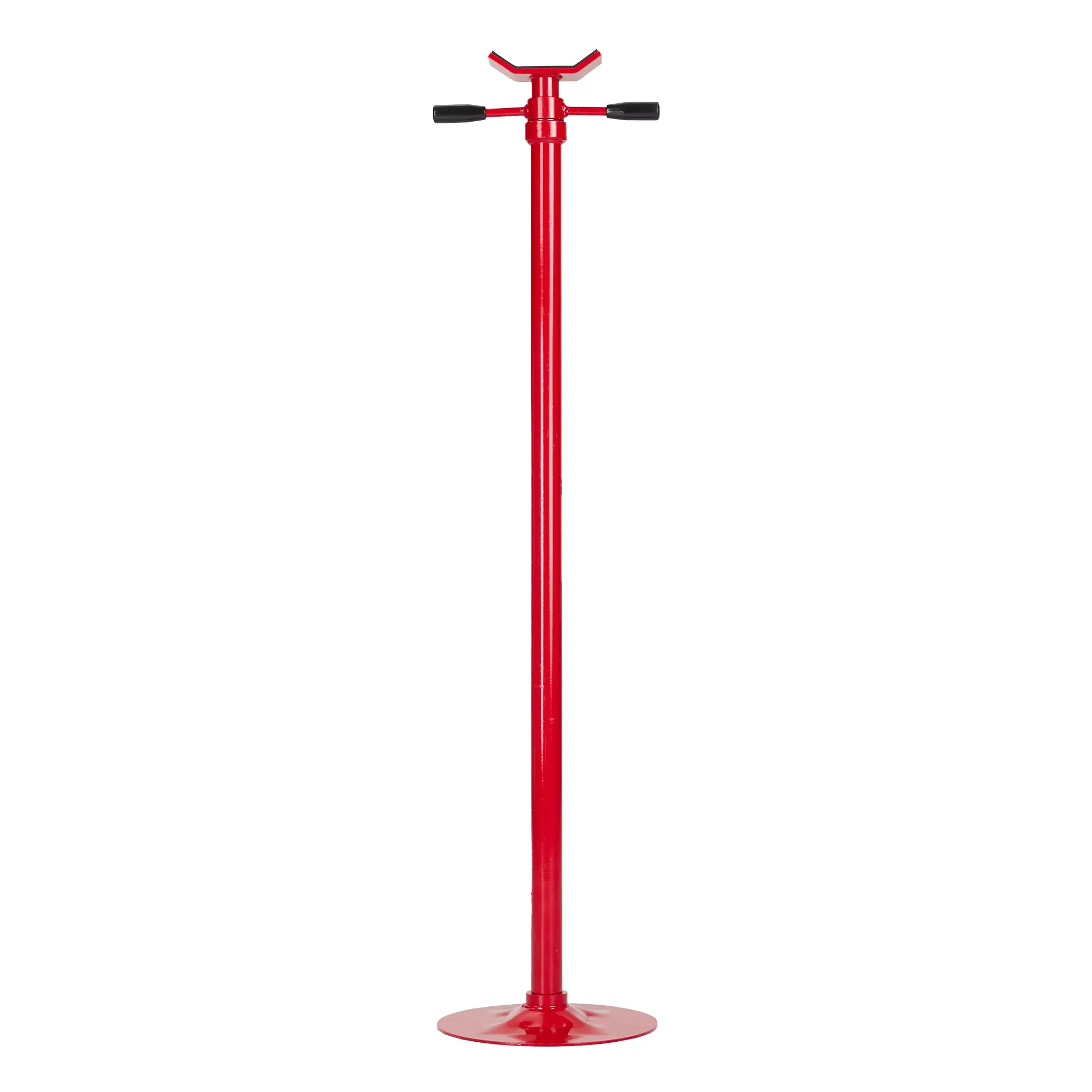 Heavy-Duty Adjustable Jack Stand Support Post, Alloy Steel Under-Vehicle Safety Support - Garage Repair & Maintenance - Height Range 48-76 in