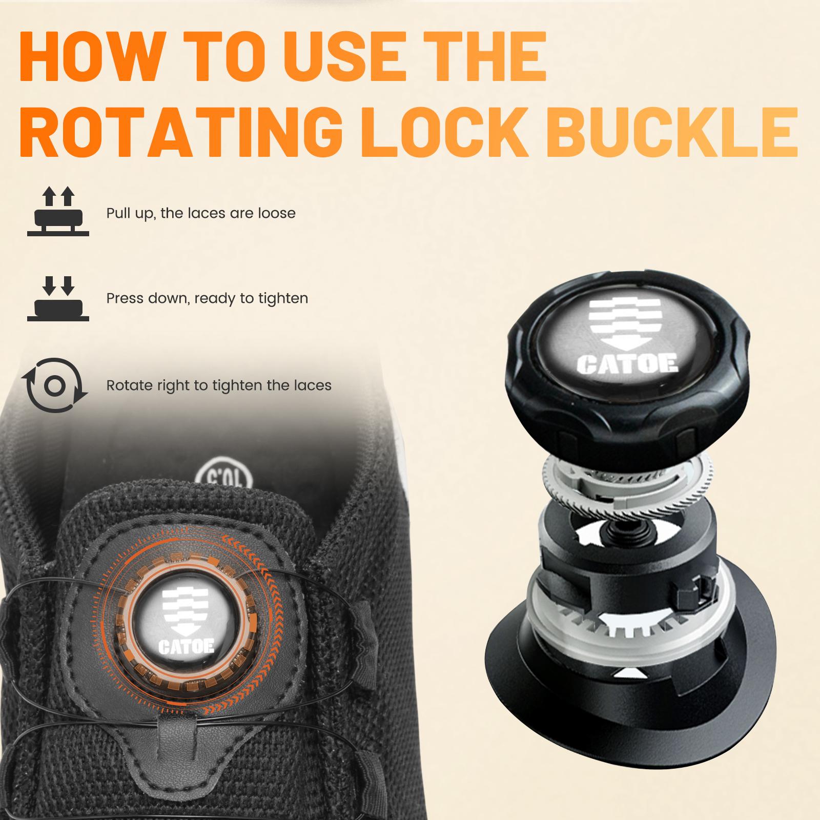 Men's Steel Toe Shoes Safety shoes Work shoes Stylish shoeLightweight Composite Toe Sneakers Swivel Buckle Women and Men Slip On Safety Work Shoes Composite Toe Comfortable  Industrial Construction Sneakers