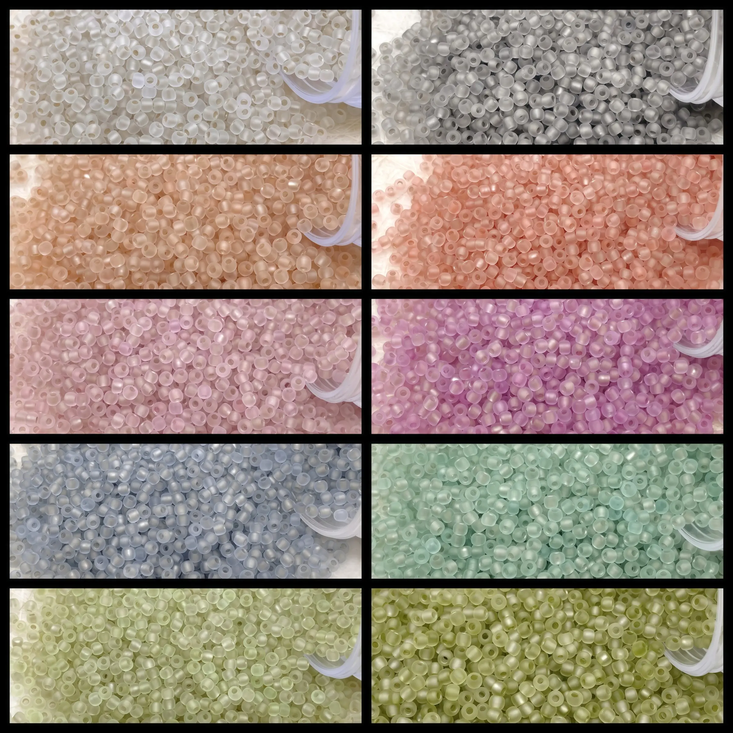 2mm Colorful Satin-Finished Glass Seed Beads, Perfect for Fashion Clothing Embellishments, DIY Bracelets, Necklaces, Pendants, and Jewelry Making