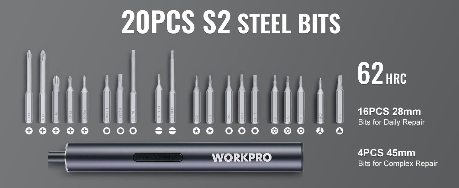 #SpringGlowUp WORKPRO Mini Electric Screwdriver, 20 in 1 Electric Precision Screwdriver with Magnetizer and S2 Steel Bits, Max 4.0V Magnetic Rechargeable Cordless Screwdriver Kit for Phone, Camera, Laptop #SpringGlowUp WORKPRO Mini Electric Screwdriver, 20 in 1 Electric Precision Screwdriver with Magnetizer and S2 Steel Bits, Max 4.0V Magnetic Rechargeable Cordless Screwdriver Kit for Phone, Camera, Laptop