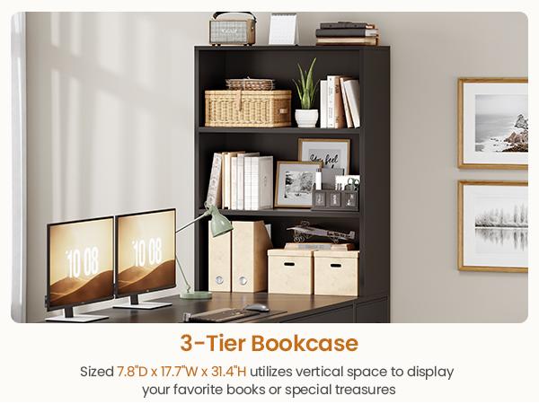 SEDETA 47.2 Inch Reversible Gaming Desk with LED Lights Drawer Storage Bookshelf for Small Spaces Organization Interior