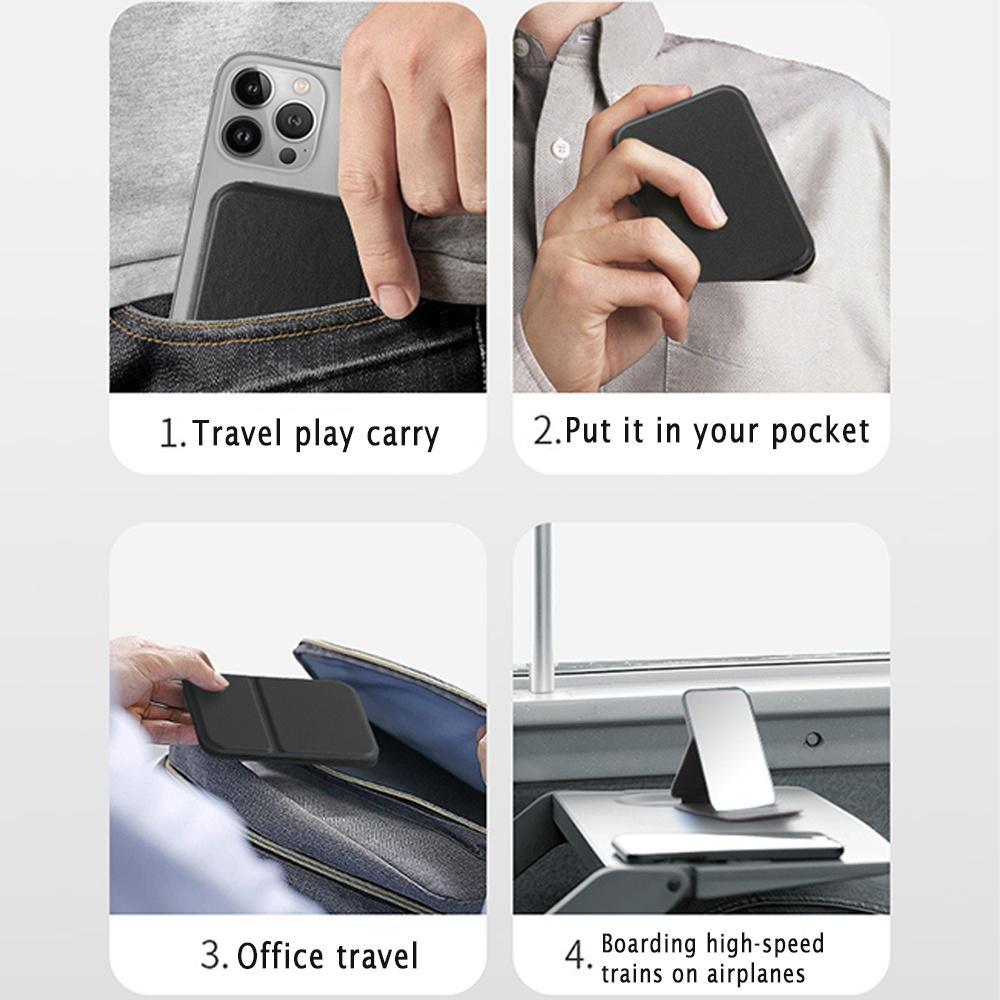 Foldable Durable Desktop Makeup Mirror, Non-Slip Handheld Design, Adjustable HD Cosmetic Tool, Perfect for Travel & Home Use, Travel Hand Mirrors