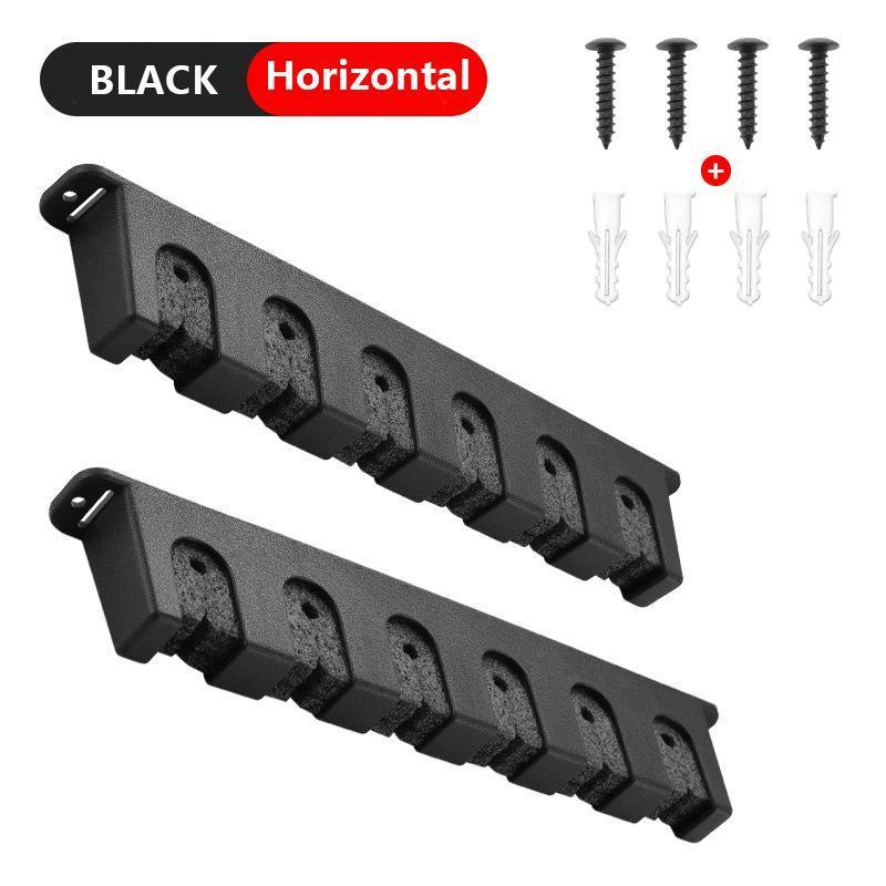Wall Mounted Fishing Rod Holder, 6 Hole Fishing Rod Rack, Fishing Rod Display Rack, Fishing Accessories for Home and Office, Organiser