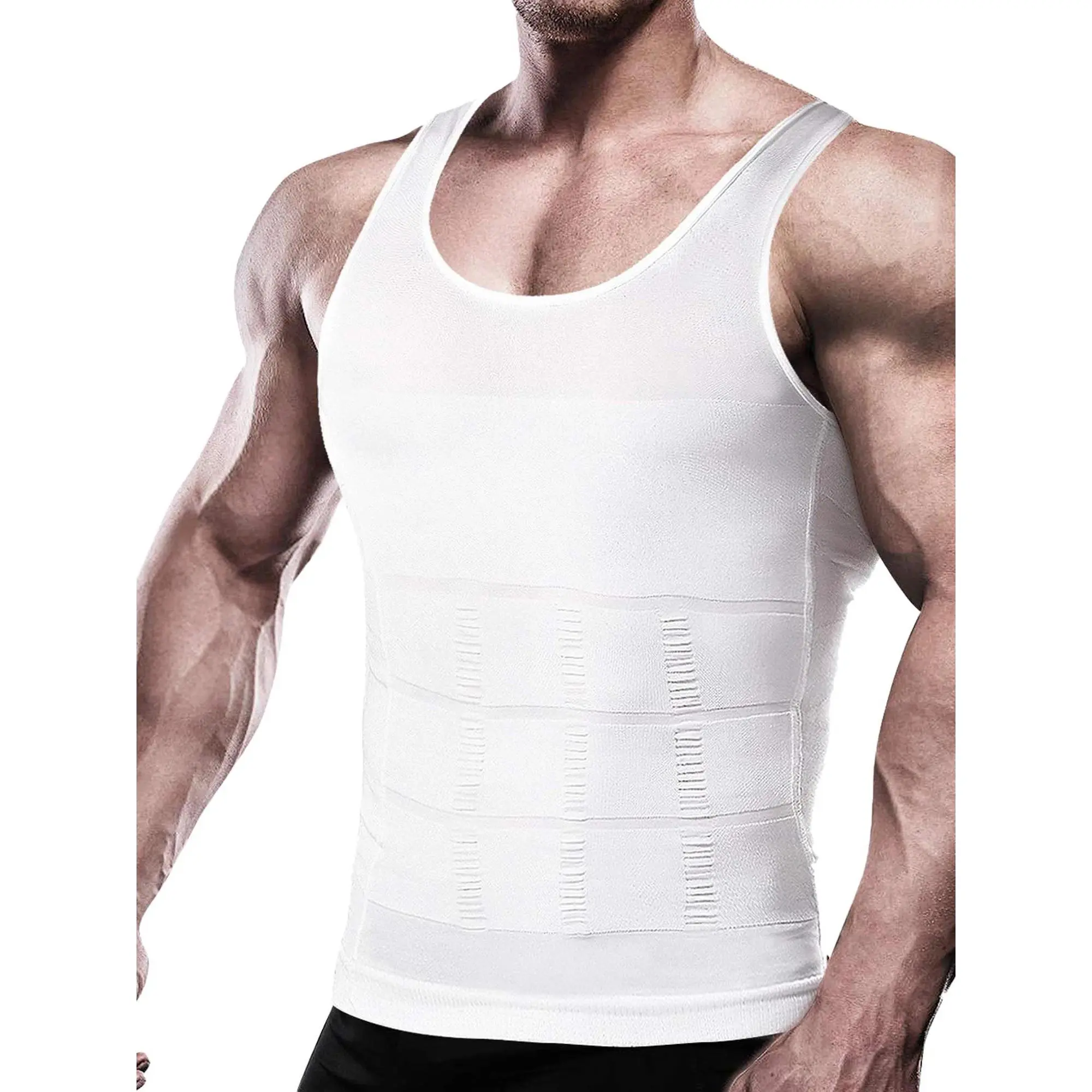 Men's Gynecomastia Compression Shirt - Tummy Control Chest Slimming Body Shaper