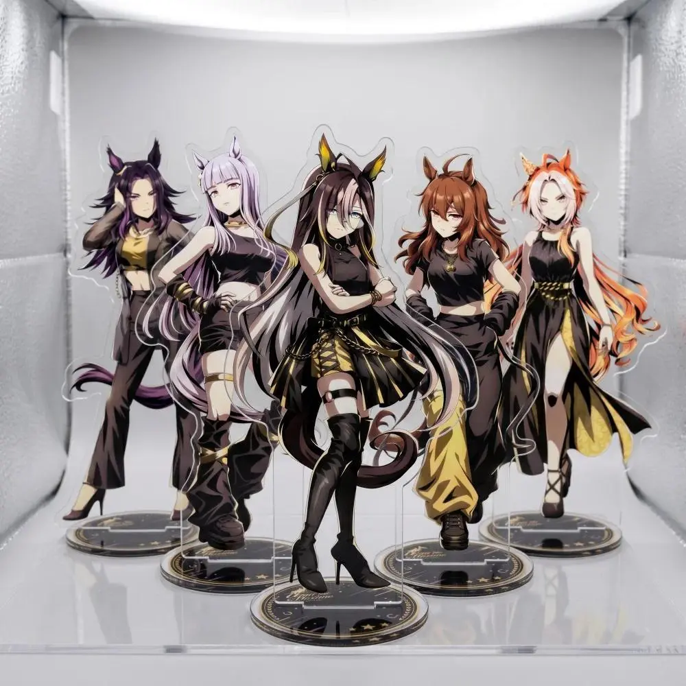 Horse Racing Anime Uma Musume Pretty Derby Acrylic Stand Keyring Tokai Teio Oguri Cap Special Week Clear Figure Collectible Gift