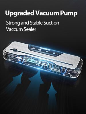 Vacuum Sealer Machine, with Starter Kit and 2-Year Warranty, Beelicious Automatic Air Sealing for Food Storage, Build-in Cutter, Moist Mode, EXT-VAC Kitchen Appliances