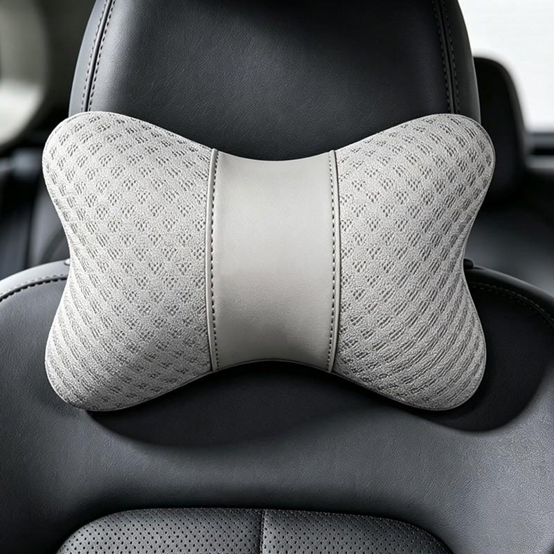 1pc Car Ice Silk Headrest, Breathable Neck Pillow, Lumbar Support Pad, Interior Accessories, Car Seat Headrest, Auto Accessories, Automotive