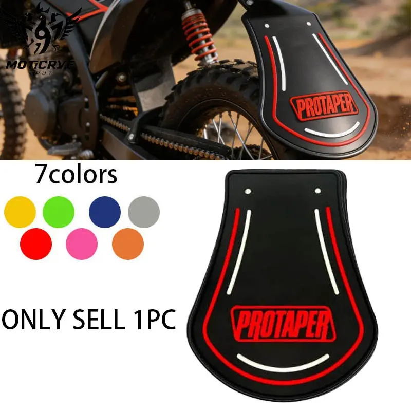 Universal Motorcycle Durable Front and Rear Rubber Mudguard, Protective Bike Accessories, Long-Lasting Design, Easy Installation
