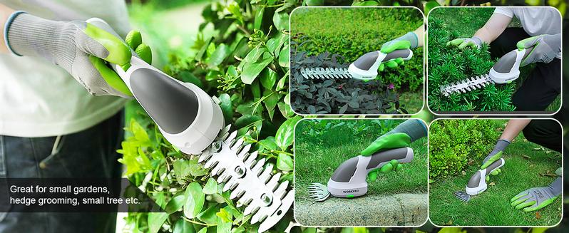 #JumpstartSale WORKPRO Cordless Grass Shear & Shrubbery Trimmer - 2 in 1 Handheld 7.2V Electric Grass Trimmer Hedge Shears/Grass Cutter Rechargeable Lithium-Ion Battery and Type-C Cable Included #JumpstartSale WORKPRO Cordless Grass Shear & Shrubbery Trimmer - 2 in 1 Handheld 7.2V Electric Grass Trimmer Hedge Shears/Grass Cutter Rechargeable Lithium-Ion Battery and Type-C Cable Included