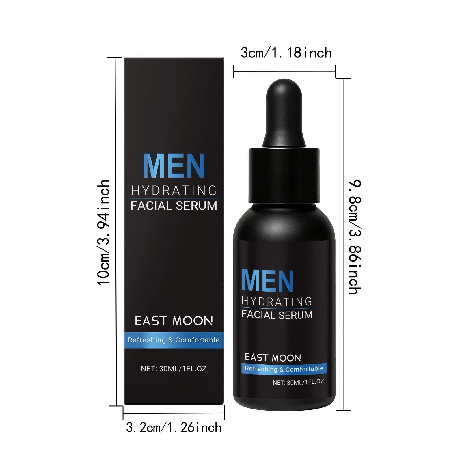 East Moon Men's Hydrating Facial Essence, Gentle Moisturizing Serum, Daily Care for Soft and Smooth Skin, Nourishing Face Treatment