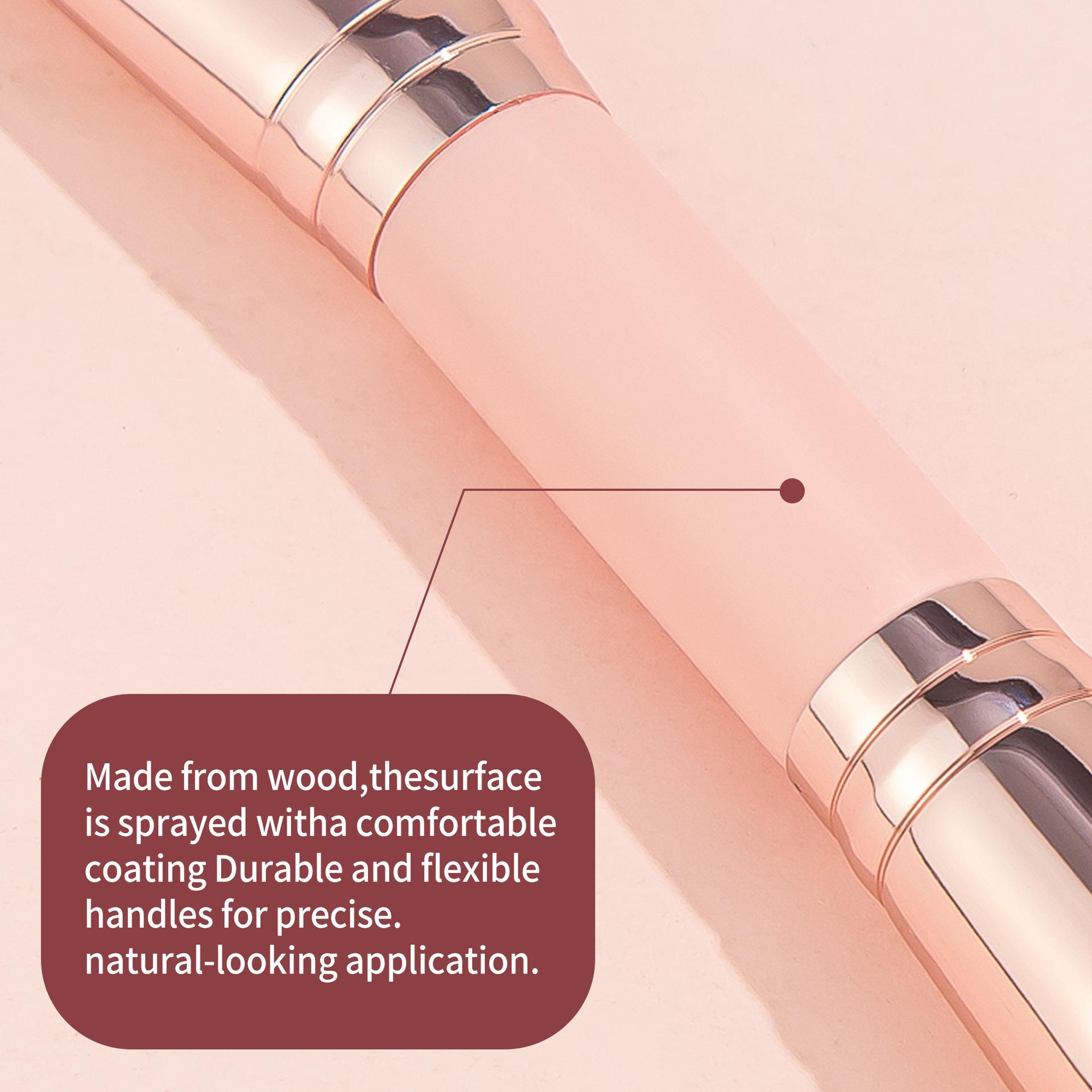 Multifunctional Twin-headed Makeup Brush Set (4 Pcs), Premium Synthetic Bristles Suitable for Liquid/Cream/Powder Foundations, Silky Touch for Flawless Makeup, Travel-friendly Makeup Tool, Soft Cosmetic Brushes, Ideal Gift for Women & Girls