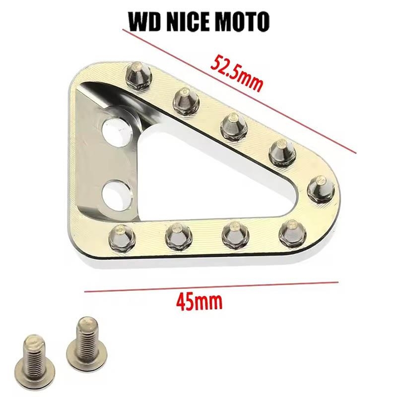 WD NICE MOTO Rear Brake Pedal Lever Step Plate Tip, Compatible with Ktm Sx Sxf Xc Xcf Xcw Exc Excf, Gasgas, Husqvarna Fc Tc Fe Te Fx Tx