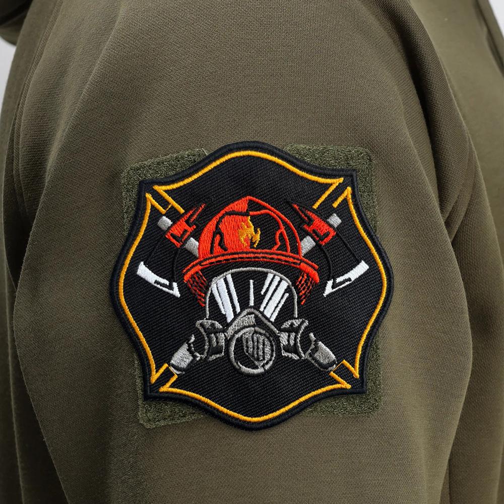Fire Firefighter Morale Tactical Patch Hook Loop Embroidery Patches Military Badge Chevron Backpack Stickers Appliques