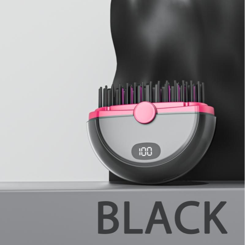 Mini Wireless Straightening Comb, Portable USB Charging, Three Temperature Settings, Smooth Styling, Travel Essential, Anti-Hot Teeth Design, Cordless Straightener