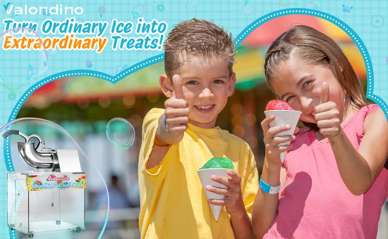Commercial Snow Cone Machine - 48L Commercial Shaved Ice Machine for Snow Cones, 300W Electric Fluffy Snow Cone Maker for Party, Suitable for Party Activities, Family Gatherings, Sale