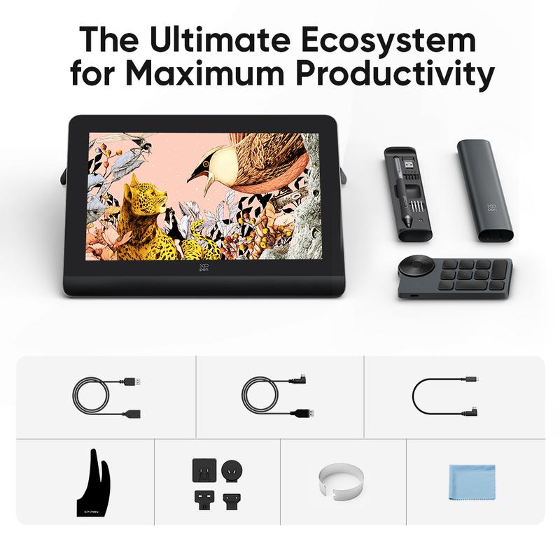 XPPen Artist Pro 16 Gen2 2.5K 16 inch QHD Drawing Tablet Full Laminated Anti-Glare Screen 16384 Pressure Levels X3 Pro Battery-Free Stylus 159% sRGB Tilt Graphic Drawing Tablet with Mini Keydial