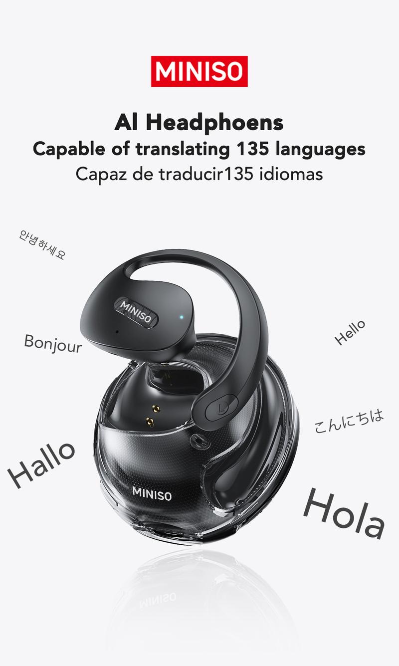 MINISO X15Pro Wireless Headphones Bluetooth 5.4 Sport Earphone Support 135 Languages HIFI Sound Quality