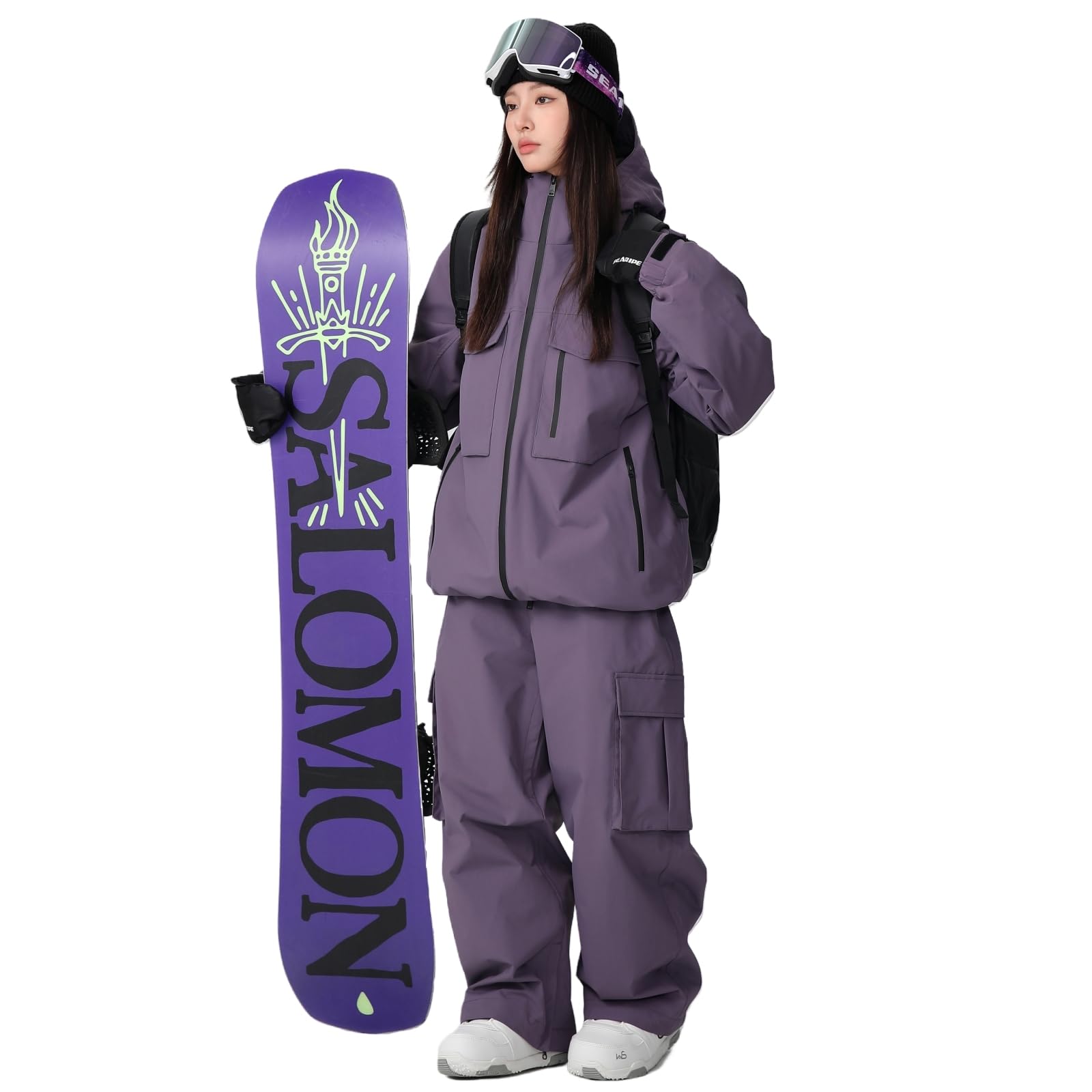 YEEFINE Women and Men's Snow Snowboard Suits Insulated Ski Jacket and Pants Two Pieces Waterproof Snowsuits Winter Outdoor