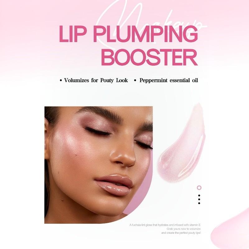 Handaiyan Moisturizing Lip Gloss, Mirror Finish Transparent Lip Jelly, Glass Lip Glue Waterproof Long-Lasting, Enhances Lips Naturally