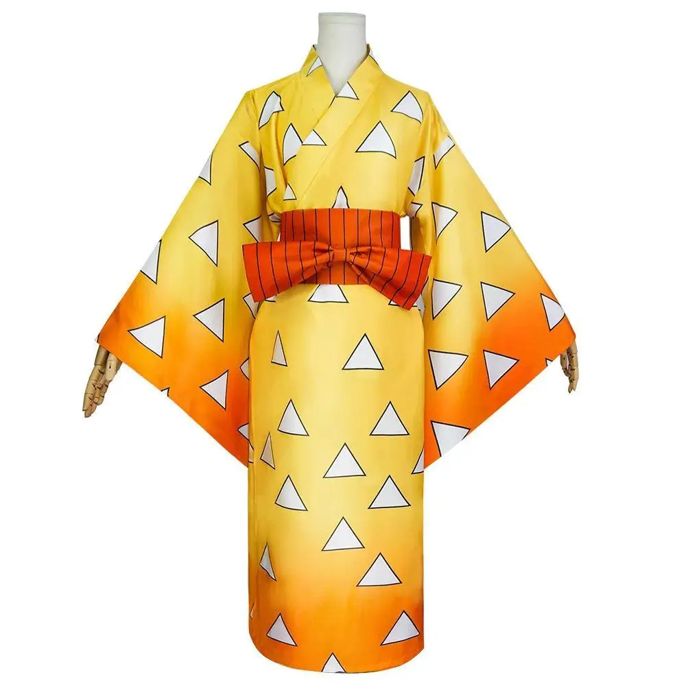 Demon Slayer Cosplay Anime Entertainment District Arc Kamado Tanjirou Hashibira Inosuke Cosplay Suit Kimono Halloween Costume