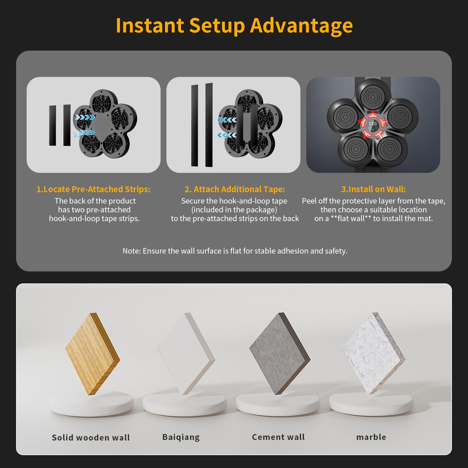 Music Punching Machine for Kids Adults,Bluetooth Wall Mounted Boxing Trainer with Gloves,Reaction Training Pad,Home Gym Sport Toys Gifts for Boys Girls Teens 3-12+