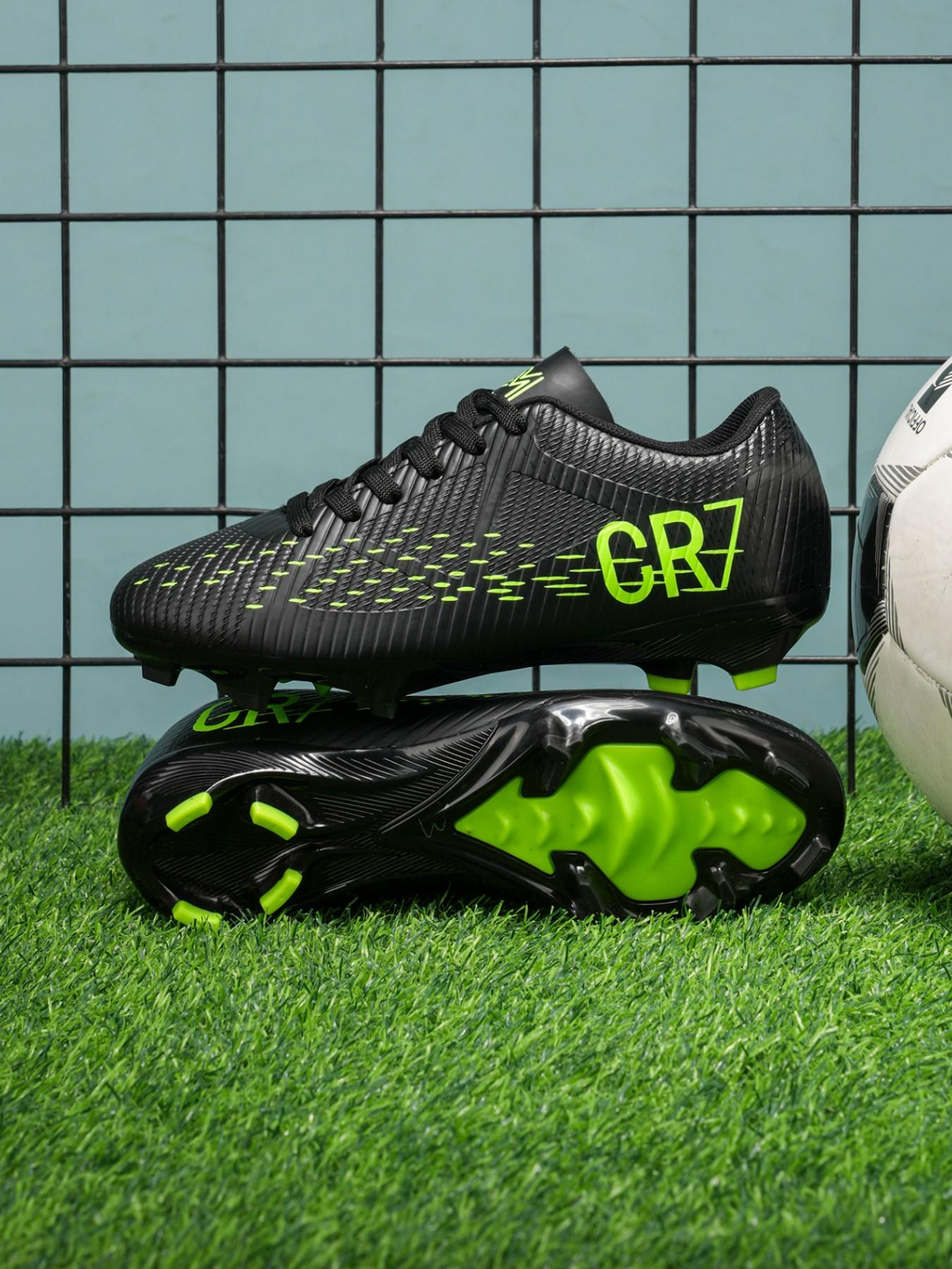 New Football Shoes Short Studs Anti-Slip Unisex Student Edition, Casual PU Upper Rubber Sole, All Seasons Training & Match Shoes