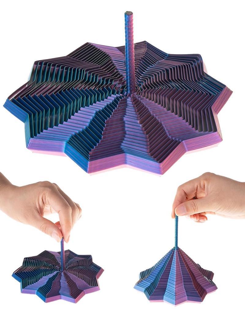 Sensory Fidget Star Toy - 3D Printed Spiral Fidget with Handle for ...