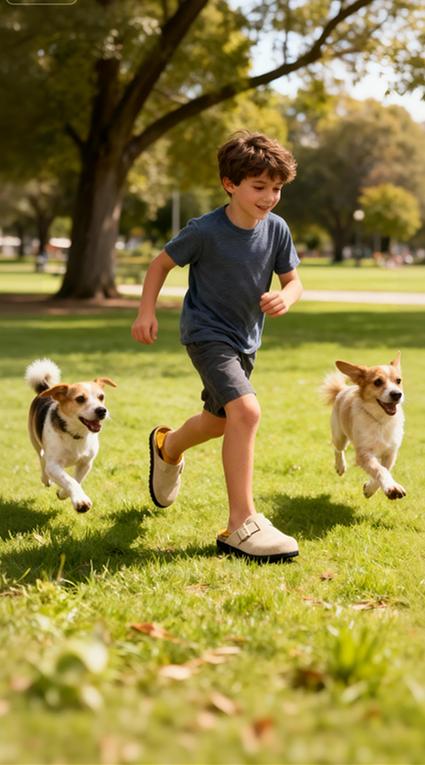 Lumubby Kids Suede Clogs Boys Girls Sandals Cork Footbed Toddler Slip-on Slippers Indoor Outdoor Cute Classic Adjustable EVA Sole