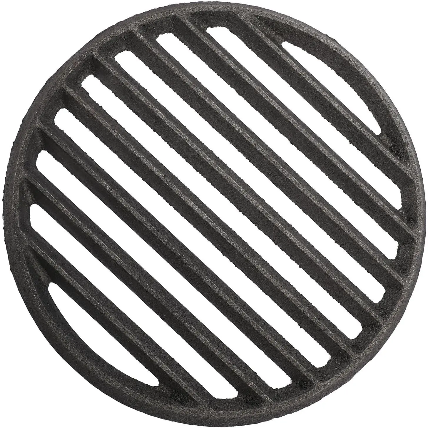 Cast Iron Bottom Fire Grate - 11 Inch Round BBQ Grill Grate Replacement, High Heat Charcoal Plate Bottom Grate Grill Parts, Fireplace Grate for Fire Pit Project BBQ Accessories Parts