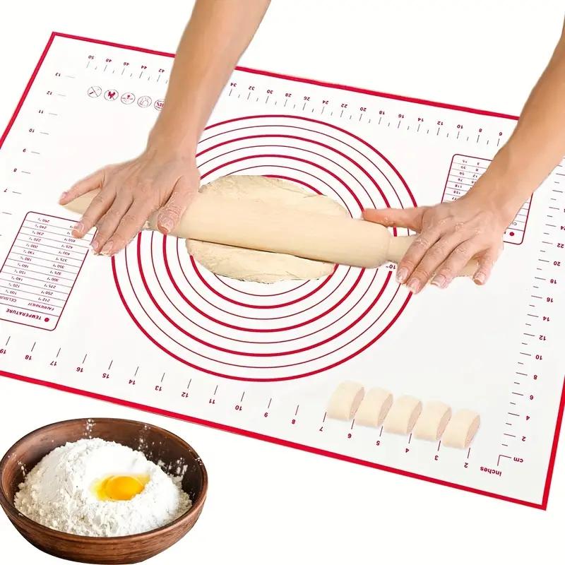Silicone Dough Mat, Non-slip Non-stick Dough Kneading Mat, Kneading Pad, Multipurpose Baking Mat, Baking Supplies