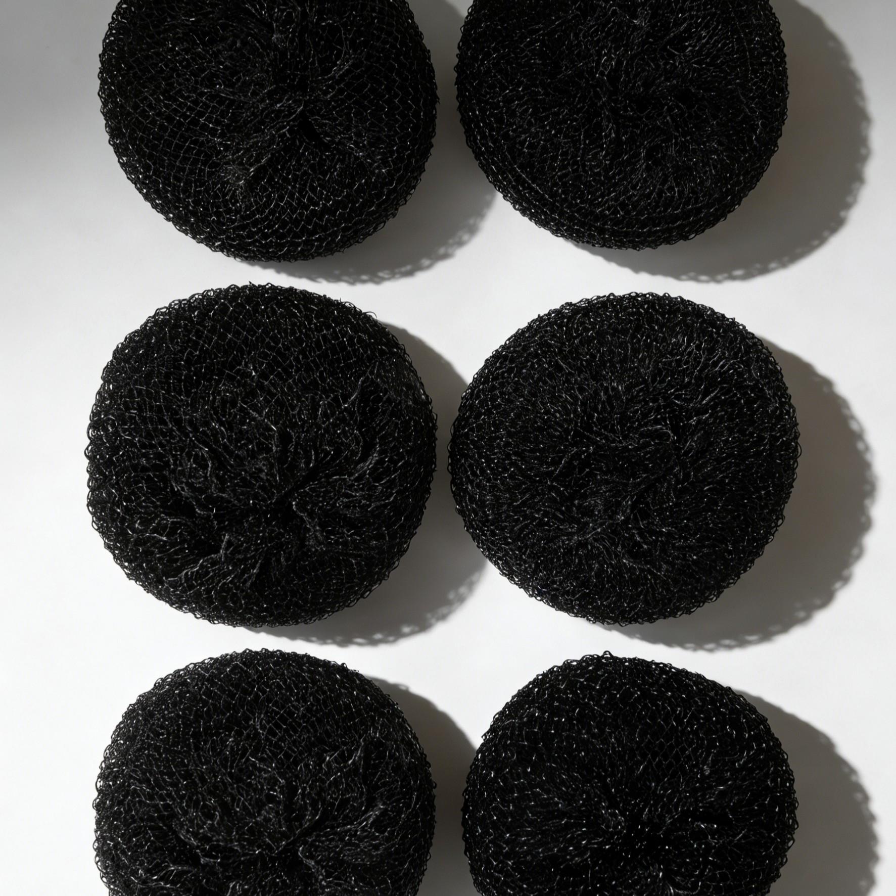 5 Fiber Cleaning Balls Minimalist Style, Oil Removal & Stain Removal, No Shedding, Safe for Pots, Home Kitchen Daily Clean