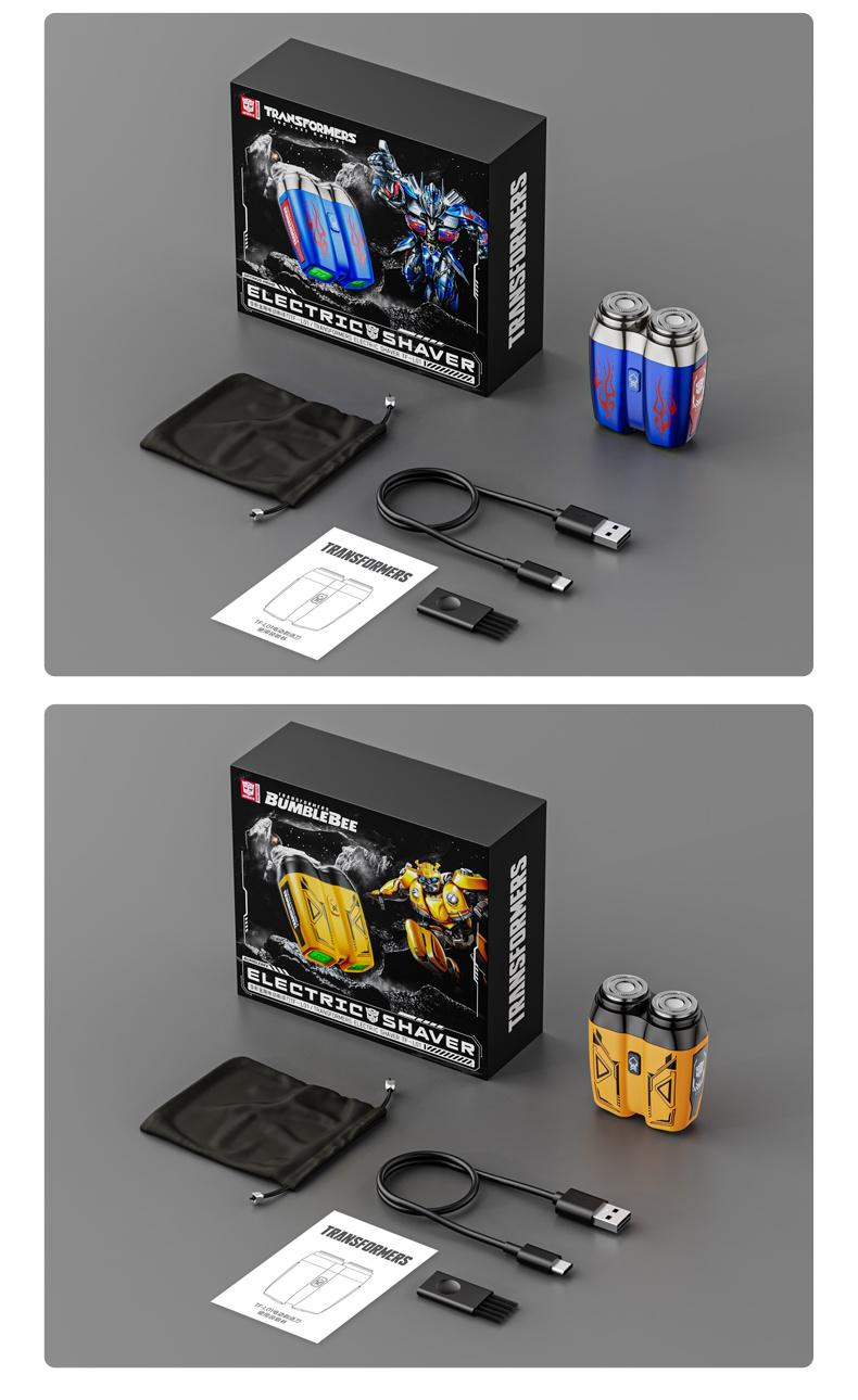 TRANSFORMERS Mini Shaver, 360° Floating Head, Dual-Arc Blade Net, Portable & Waterproof, Ultra-Long Battery Life, Best Gift
