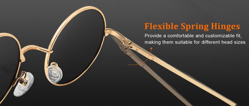 KALIYADI Black Retro Sunnies PolarizedSunglasses UV  400 Metallic Texture Retro Fashion for Women Men (S36)