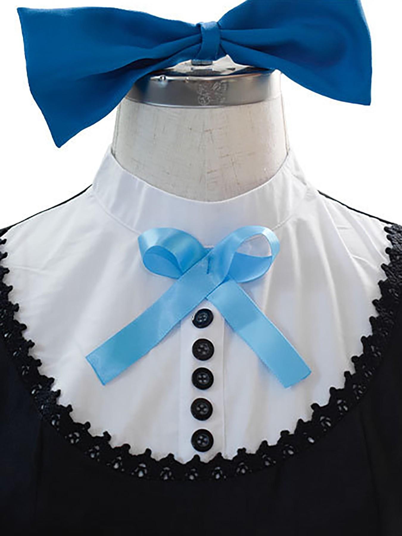 Anime Panty & Stocking with Garterbelt Younger Sister Anarchy Stocking Cosplay Costume Gothic Maid Lolita Dress Long Socks