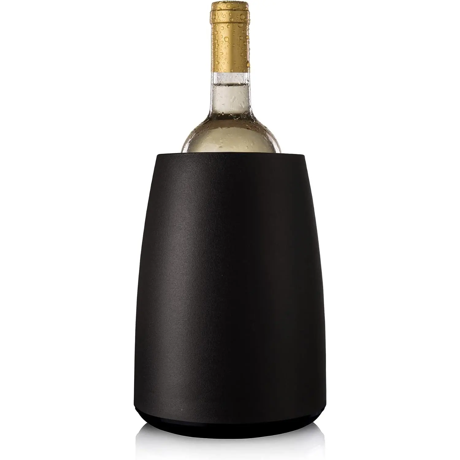Elegant  Cooler –  Bottle Chiller and  Bottle Cooler – Black  Chiller Bucket with Removable Cooling Sleeve