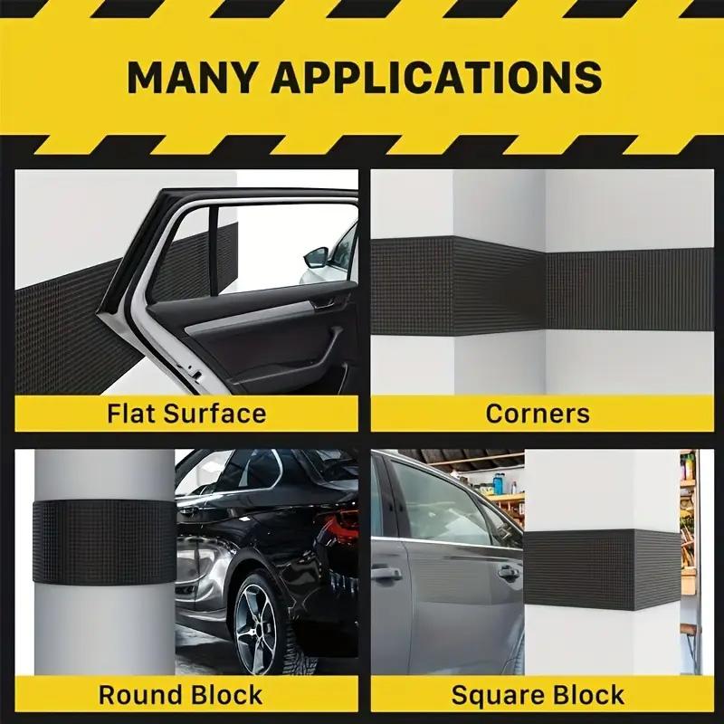 Self-Adhesive Garage Door & Wall Protection Pad, Eva Foam Buffer, Scratch Resistant Durable, Easy Installation, Long-Lasting Protection