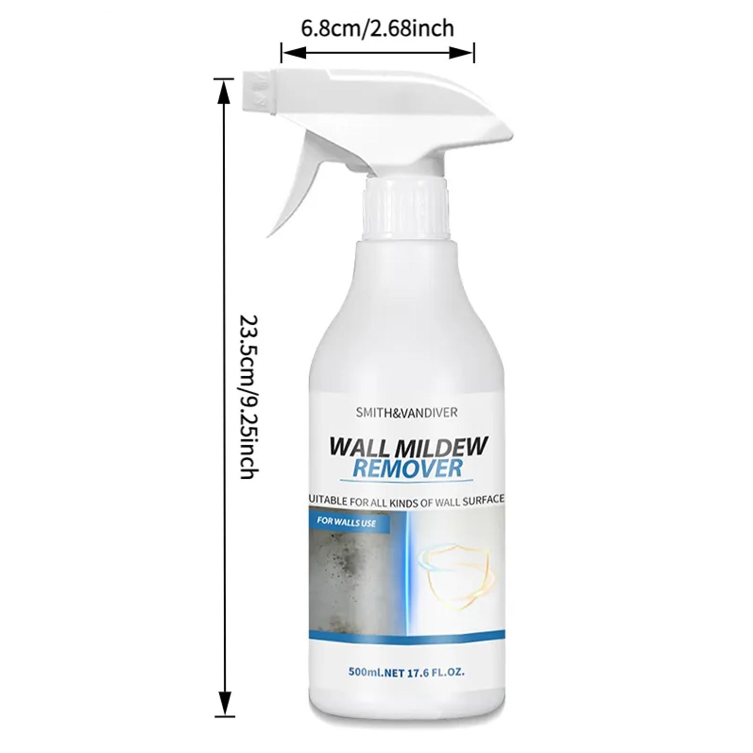 Mold Removal Spray (500ml), Mold Stain Remover, Household Cleaner, Home cleaning products, Rapidly eliminates mold and inhibits recurrence, Features germ-killing and dust mite-eliminating formula