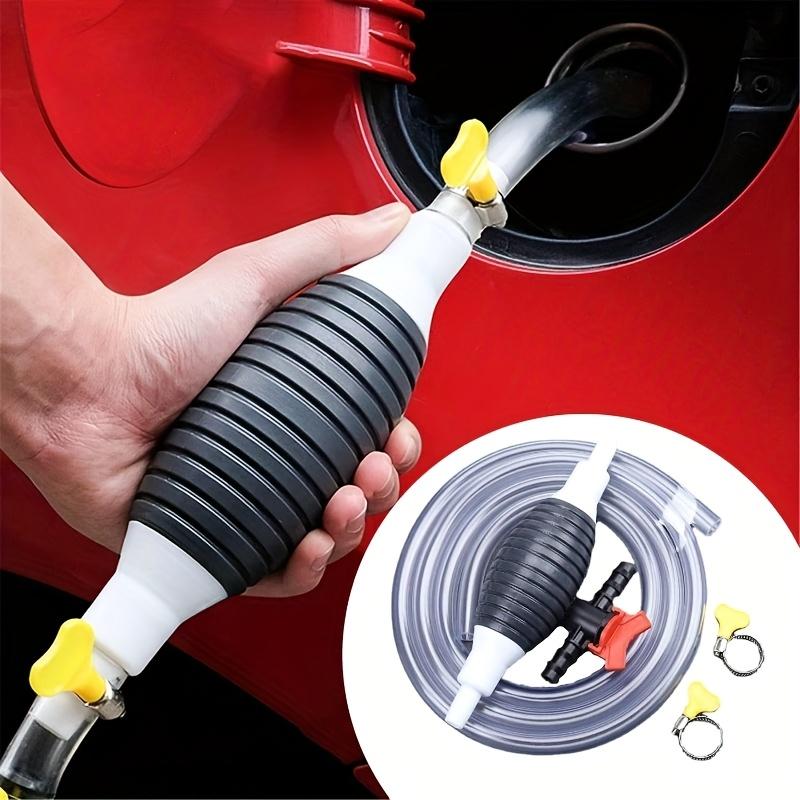Multifunctional Liquid Suction Cup Pump, Manual Fuel Transfer Pump, Portable Siphon Pump for Gasoline, Diesel, Water, Easy to Use
