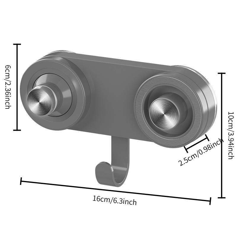 Suction Cup Magnetic Hair Dryer Holder, Wall-Mounted No-Drill Bathroom Rack, Compatible with Dyson Leifeng, Space-Saving Design