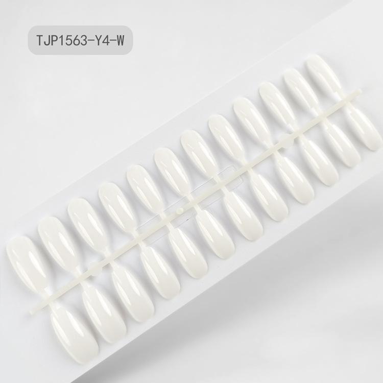 Extra-long trapezoidal fake nail patches, uncoated UV nail tips, 24-piece set of solid color press-on nails, Red Press on Nails Glossy Almond Shape Fake Nails Valentines Day Nails for Women