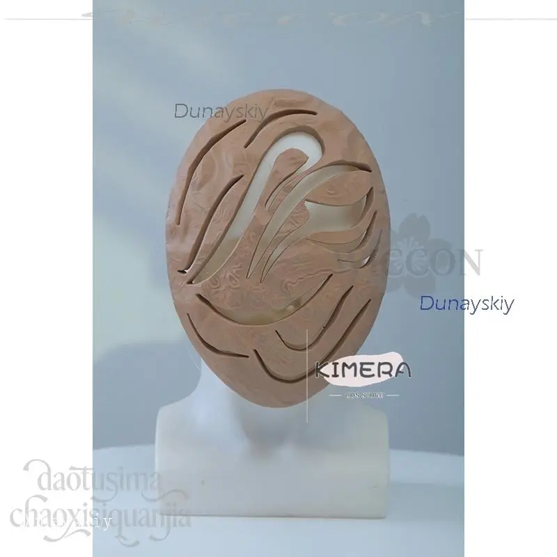 Christmas cosplay anime Scary Nurse Ghost Monster Wood Color 3D Polylactic Acid Bandage Mask Props Cosplay disfraz mujer