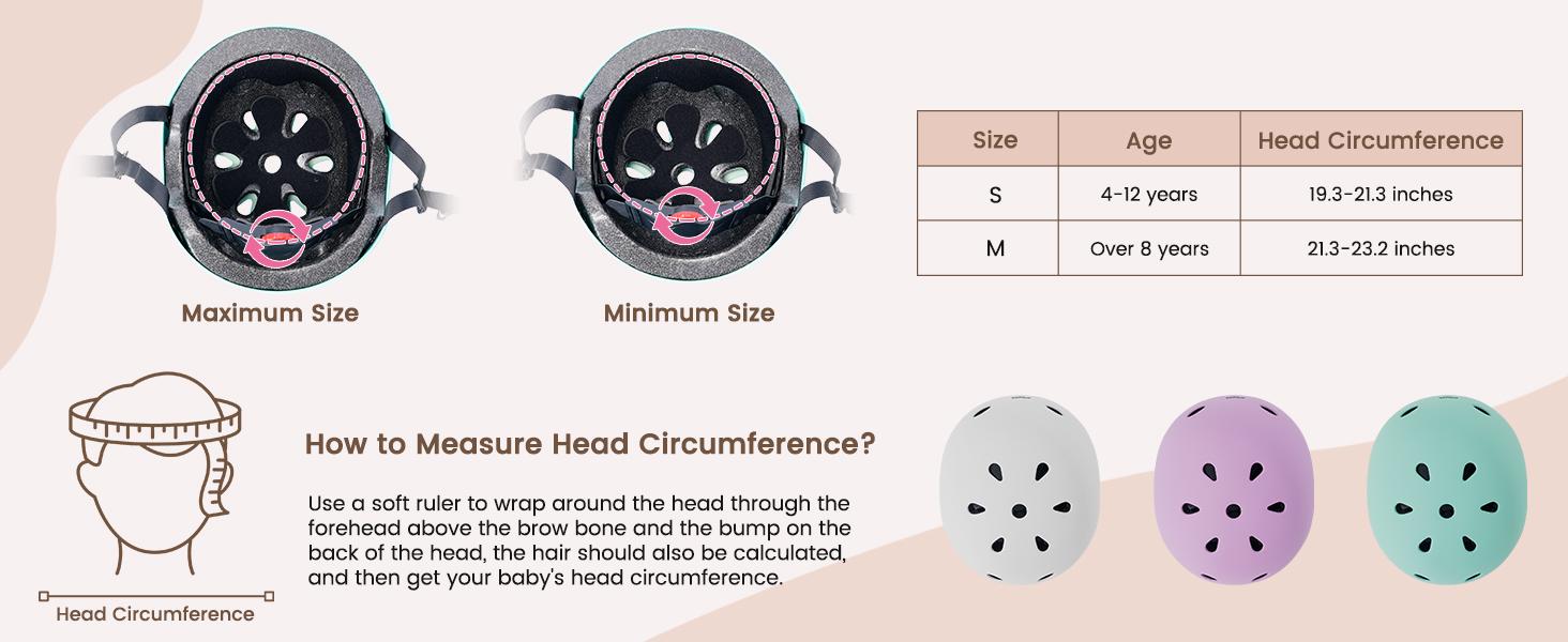 MOONCOOL Bike Helmets Protection Gear Set for 3~14 Years, Bicycle Helmet Knee Pads Elbow Pads Wrist Guards, Adjustable Helmet, Bicycle Scooter Roller Skate Expandable Luggage Lightweight Durable Luggage