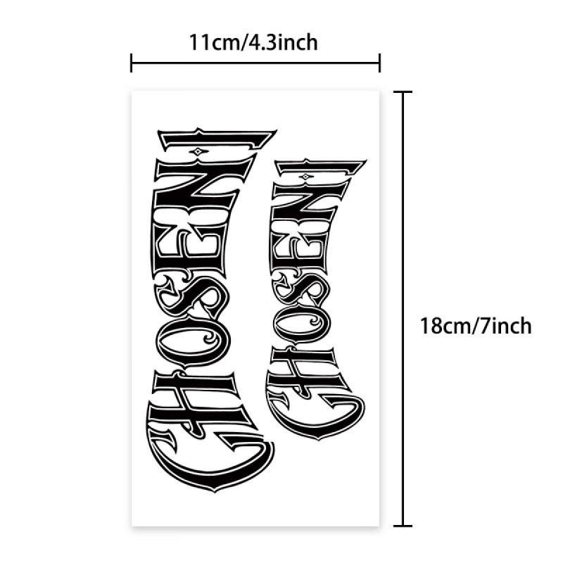 Waterproof temporary tattoo, magic tattoo, lasting 7-15 days, selected person, herbal juice, semi permanent tattoo, arm and chest simulation tattoo