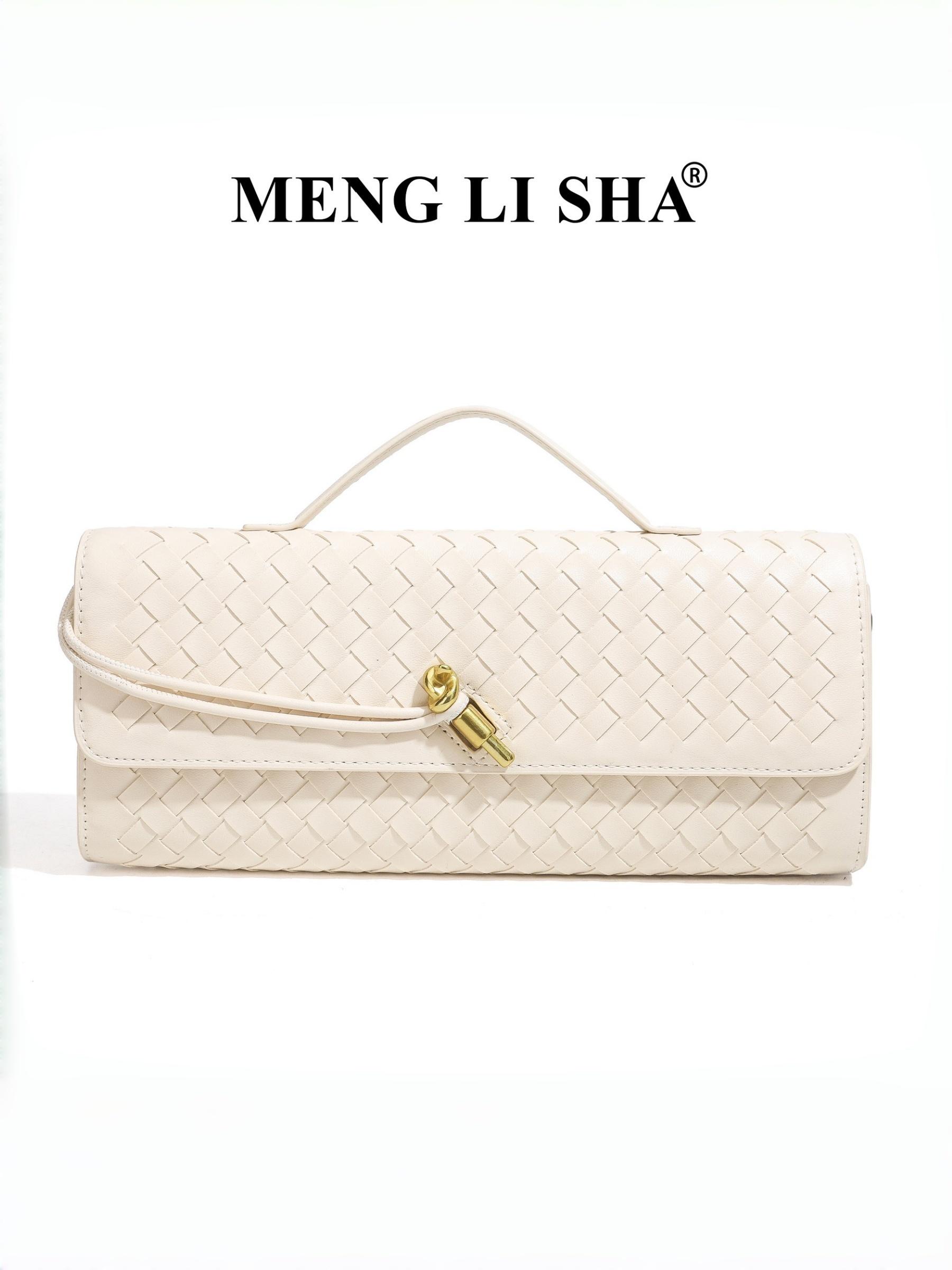 Elegant Braided Shoulder Bag, Unique High-End Horizontal Handbag, Evening Party Crossbody, Versatile Fashionable Purse, Stylish and Refined