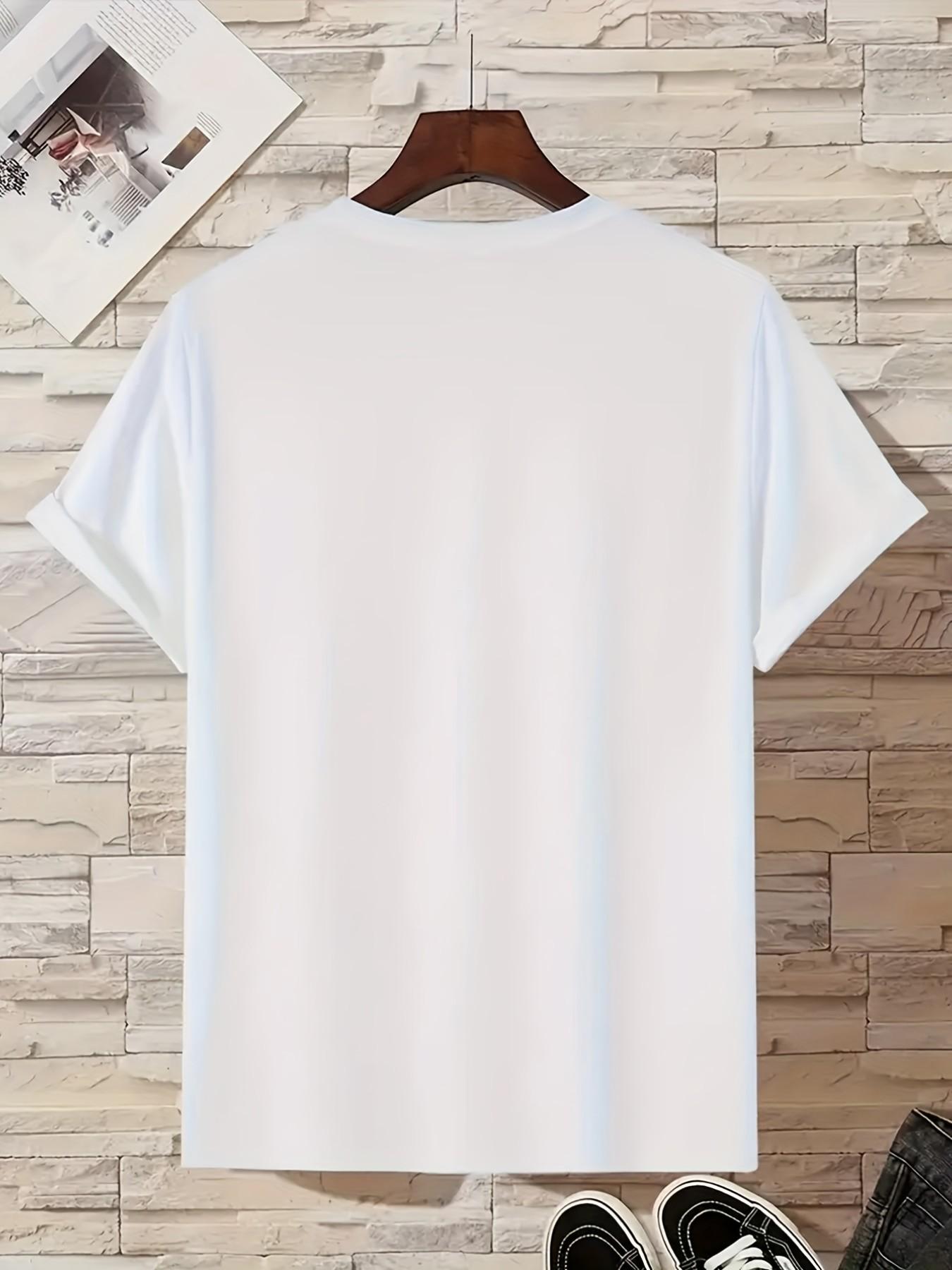 5-Pack Men's Quick-Dry Lightweight Short Sleeve T-Shirts, Round Neck Breathable Tee for Cycling, Gym, Running, Outdoor Activities