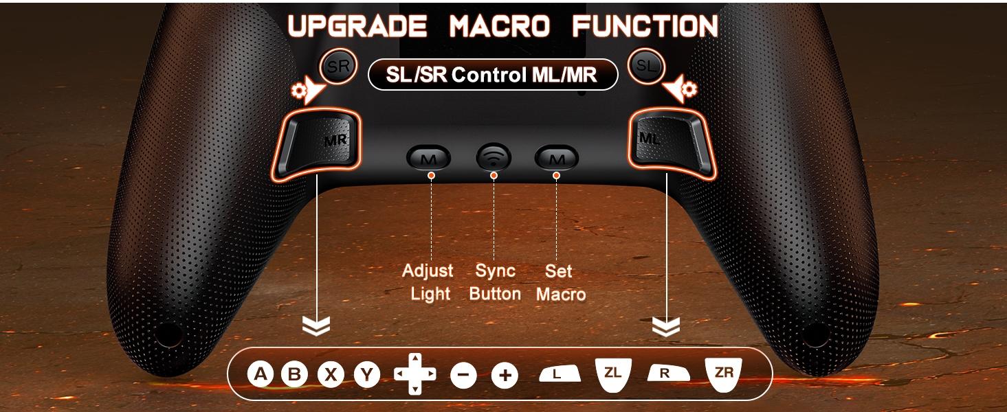 BEBONCOOL Wireless Switch Controller for Nintendo Switch Controller/Lite/OLED, LED Wired PC Game Joysticks-Wireless iOS/Android Remote, Nintendo Game Accessories Gamepads & Standard Controllers