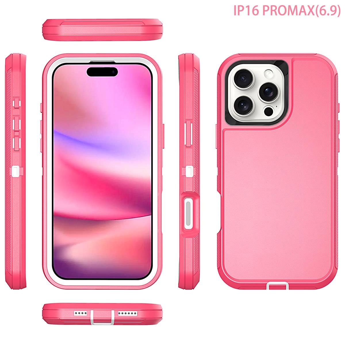 Essential phone case for outdoor workers, suitable for iPhone 16 Pro Max with back clip, iPhone 15 Plus protective case, 14 Max with rotating clip, 13 Pro waist-hanging phone case