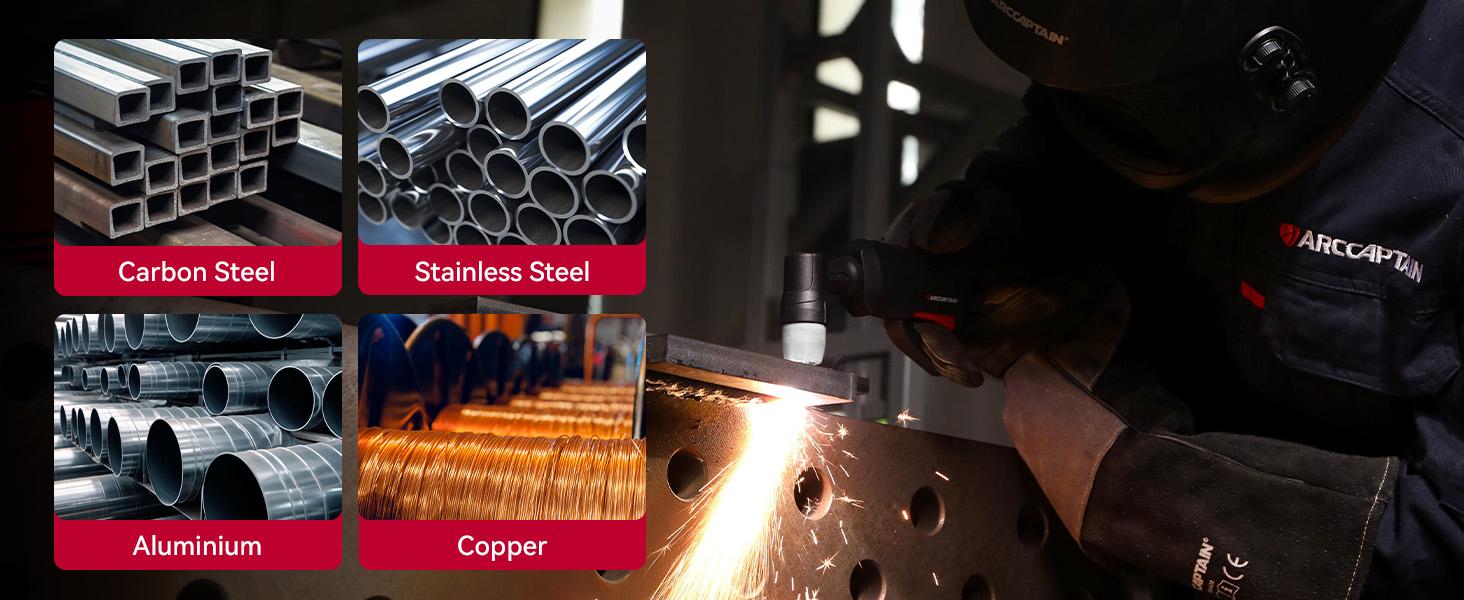 ARCCAPTAIN 45A Plasma Cutter with 2T/4T Function, Digital Display, Dual Voltage, LED Display, Ideal for Various Applications